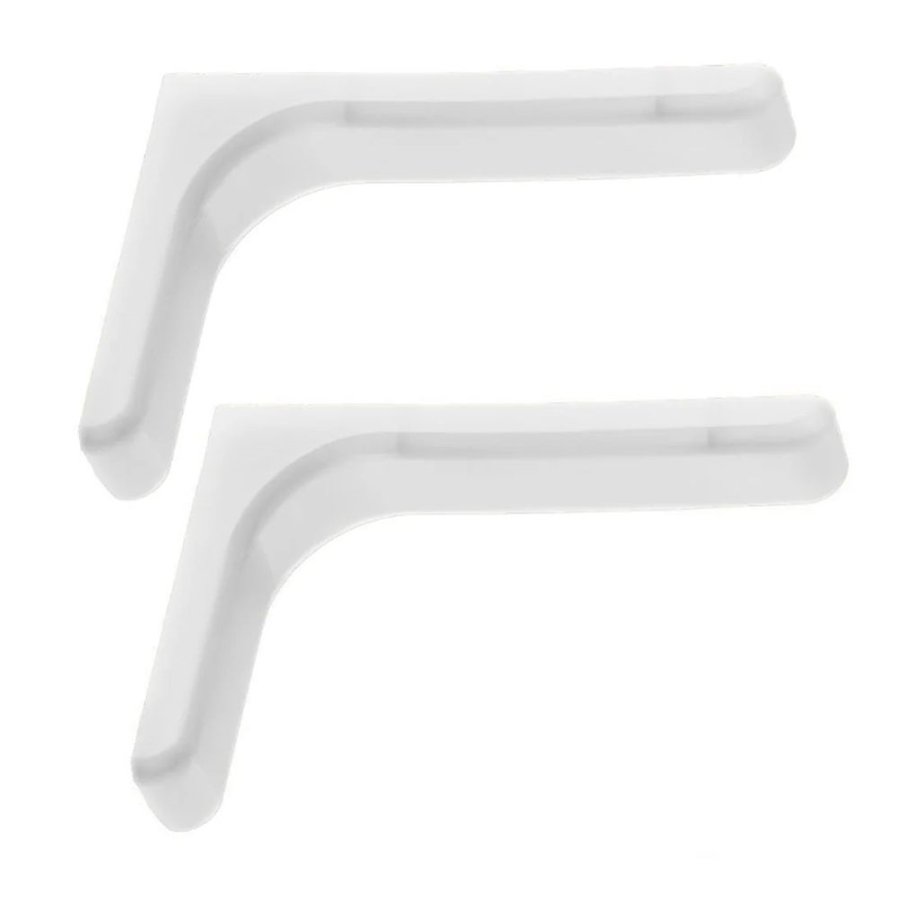 Полкодержатель с накладкой, L- 120мм, 2 шт., белый