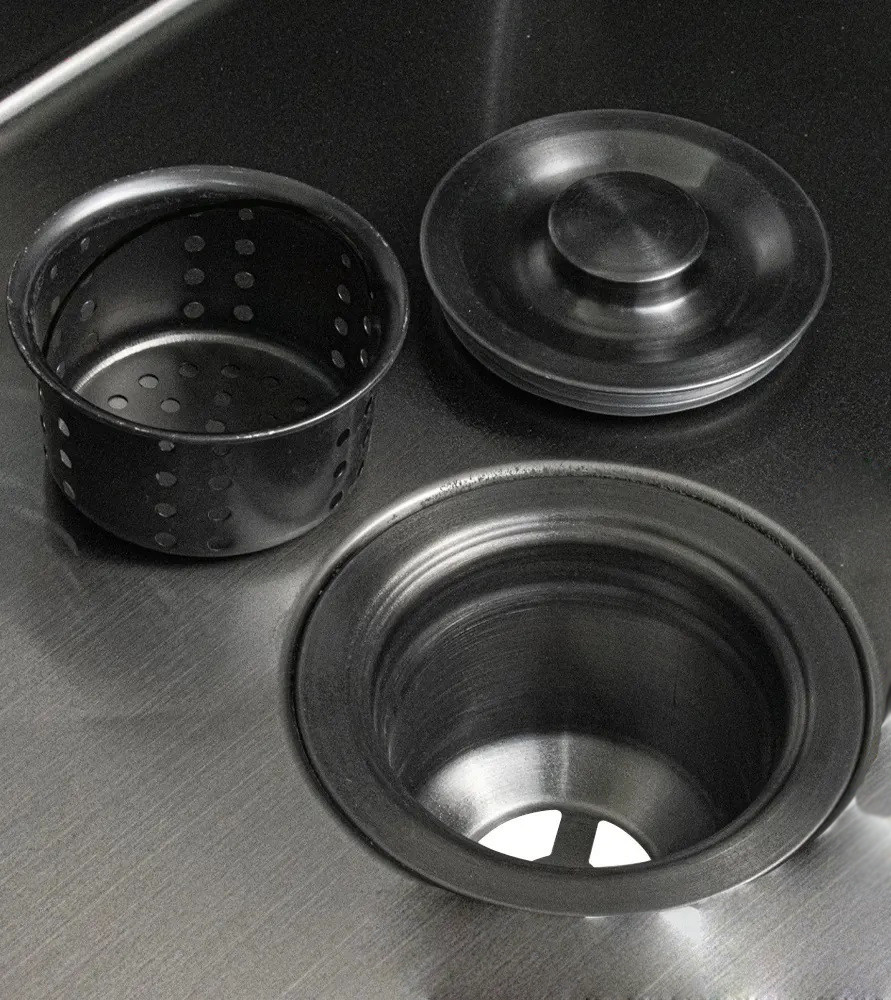 Мойка нерж. 38*44 (+колландер), графит