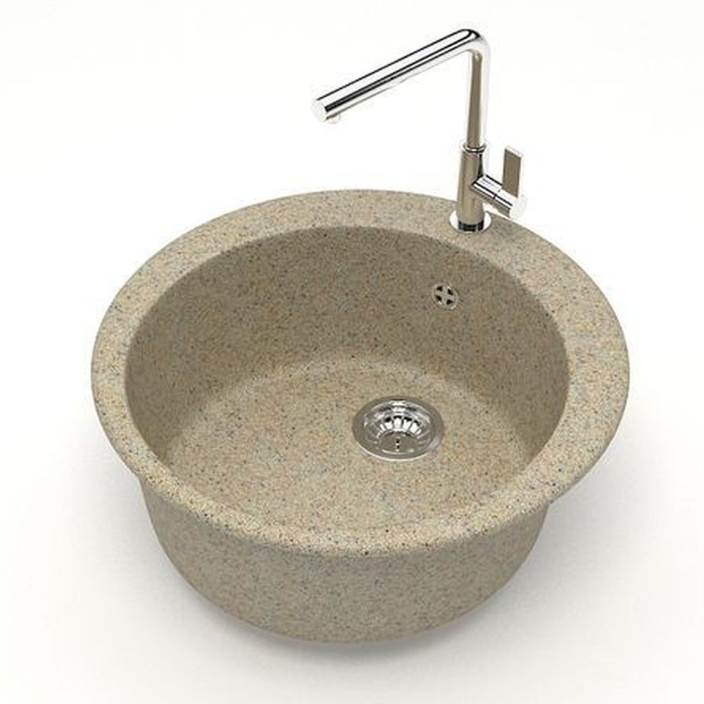 Мойка матовая 507*507*200мм, песочный, ZETT