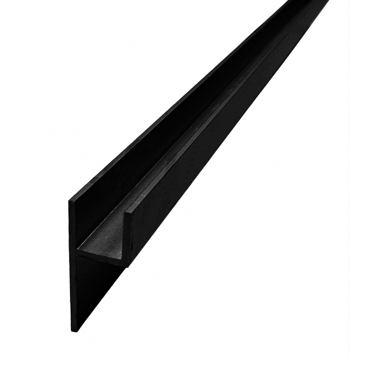 Планка-плинтус алюмин., 3м, черная