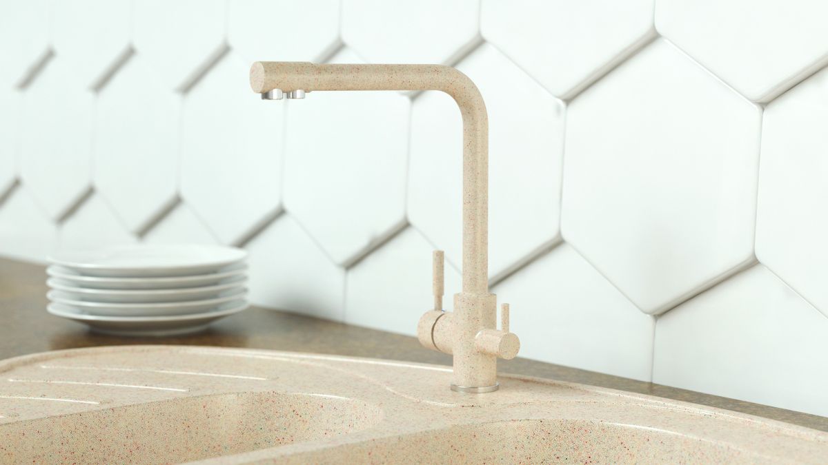 Кухонный смеситель КМ-006/матовый, чёрный