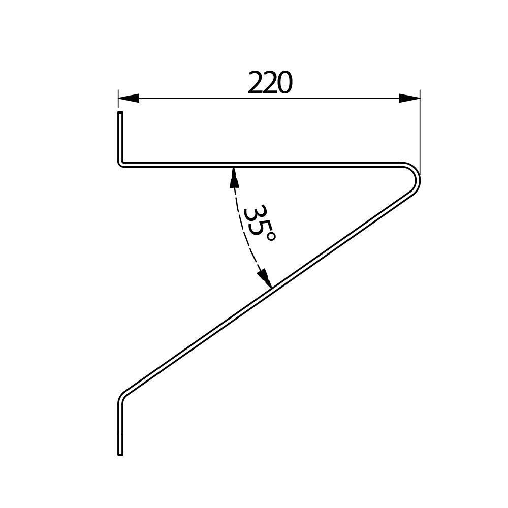 Полкодержатель GALA черный матовый