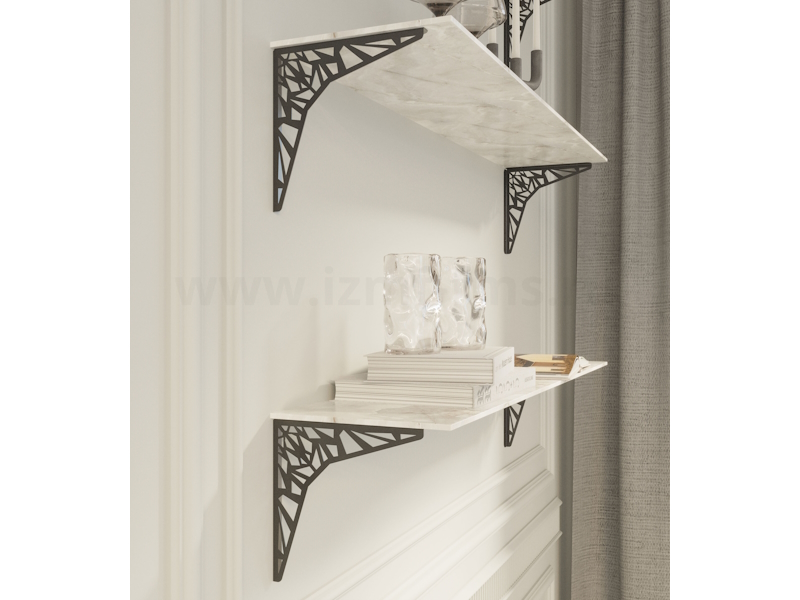 Кронштейн Ажур 200*200, черный