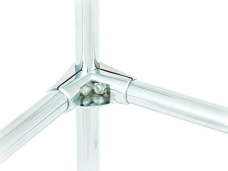 Соединитель для 3-х труб угловой нерегул. с держат.