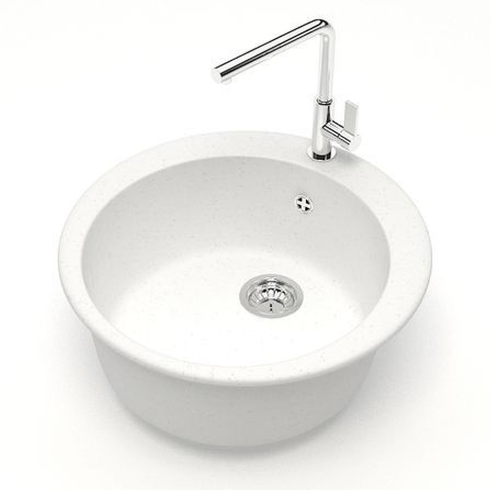 Мойка матовая 507*507*200мм, белый лёд, ZETT