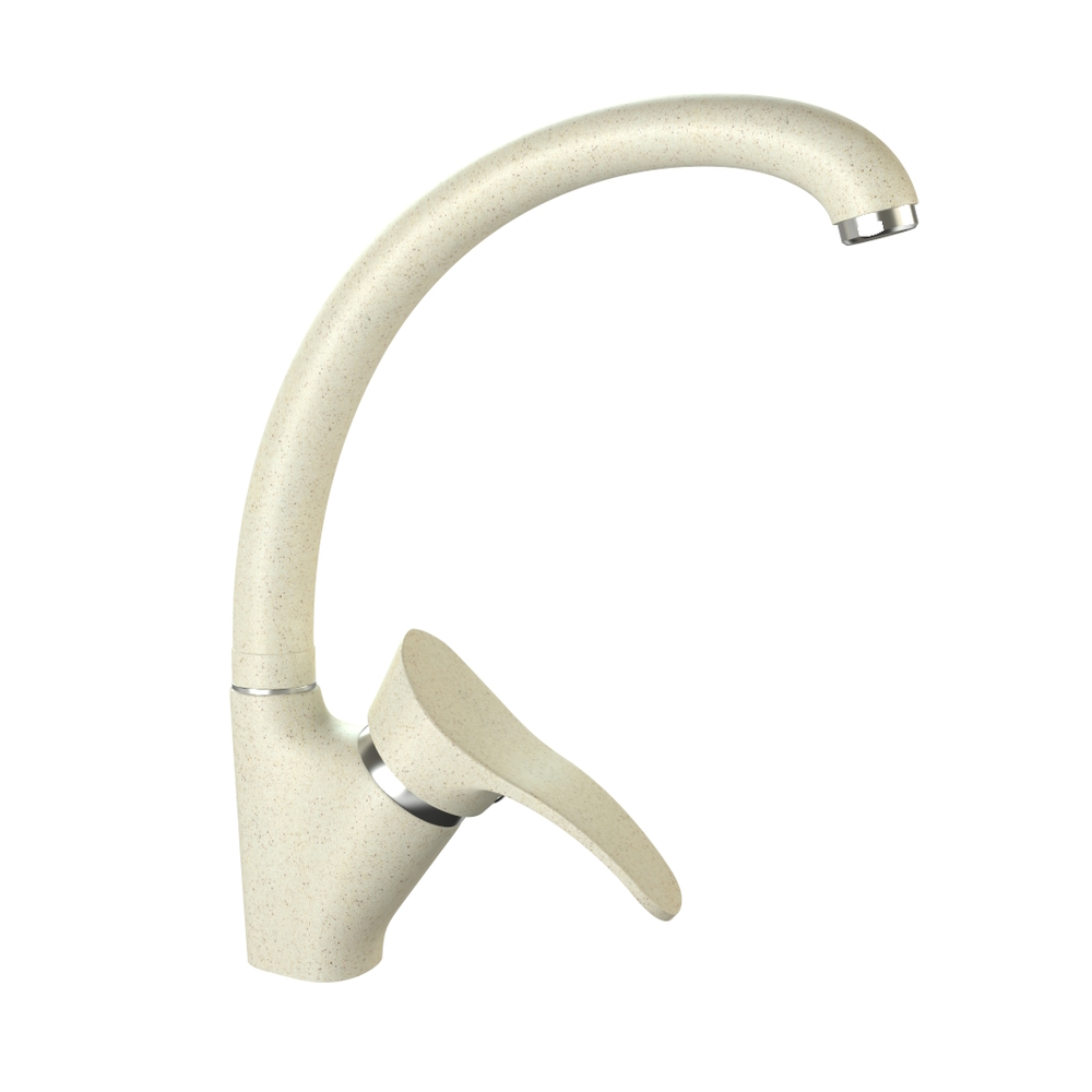 Кухонный смеситель КМ-009/матовый, бежевый