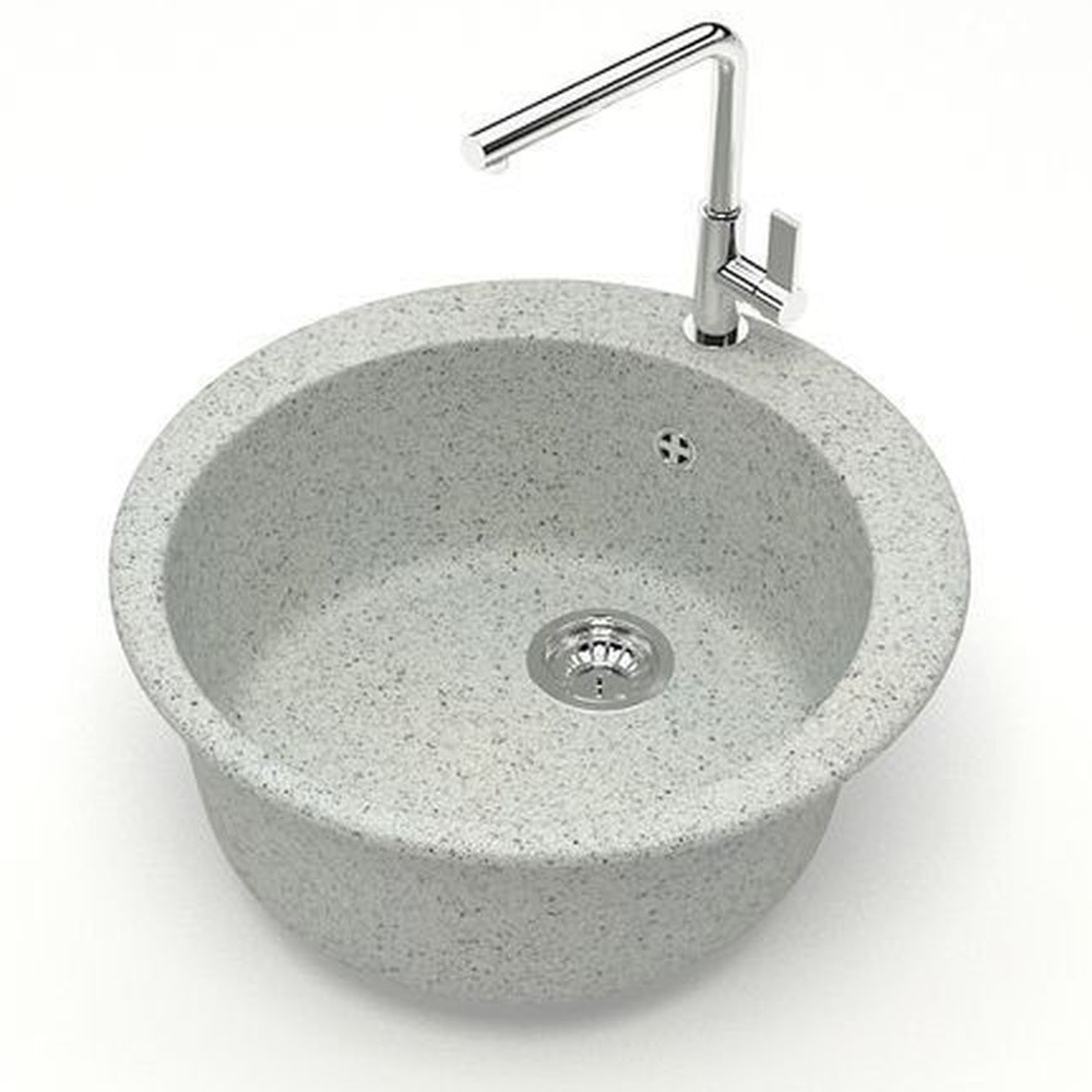 Мойка матовая 507*507*200мм, светло-серый, ZETT