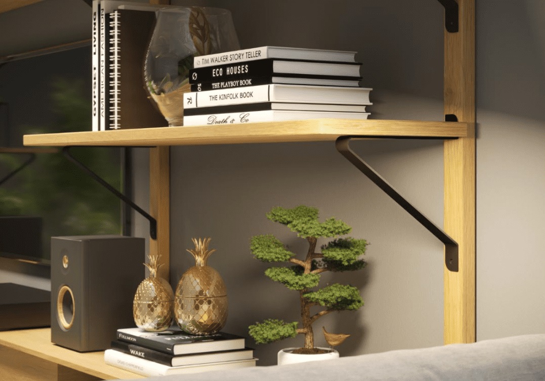 Полкодержатель GALA черный матовый