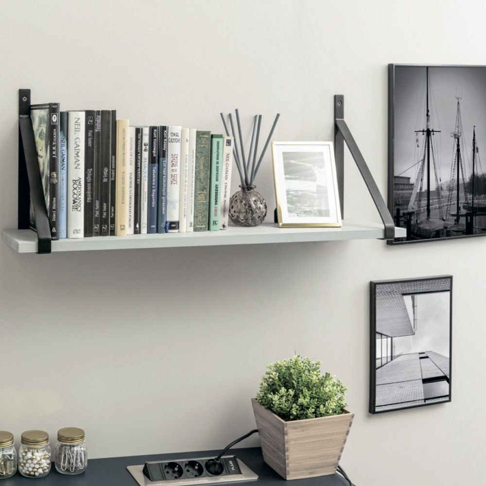 Полкодержатель GINO, 300*200мм, черный матовый