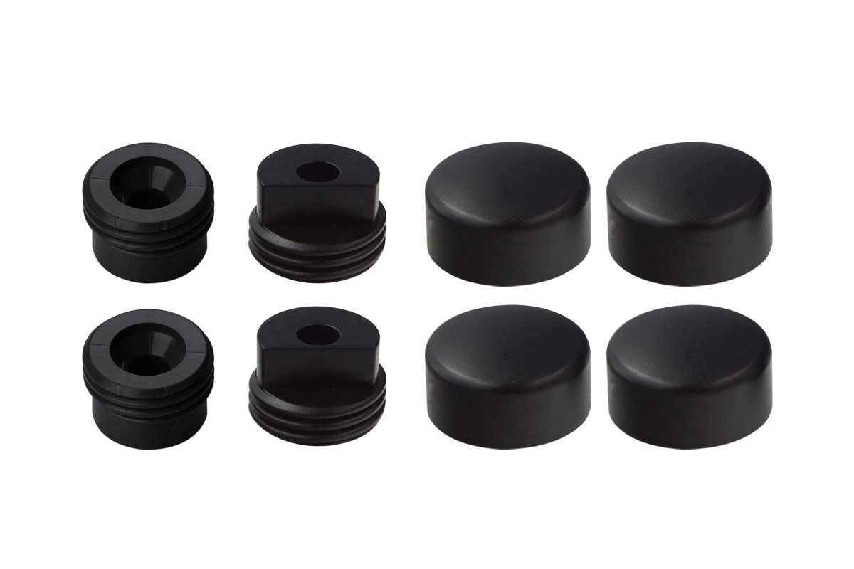 Зеркалодержатель (4 шт.) пластик, черный