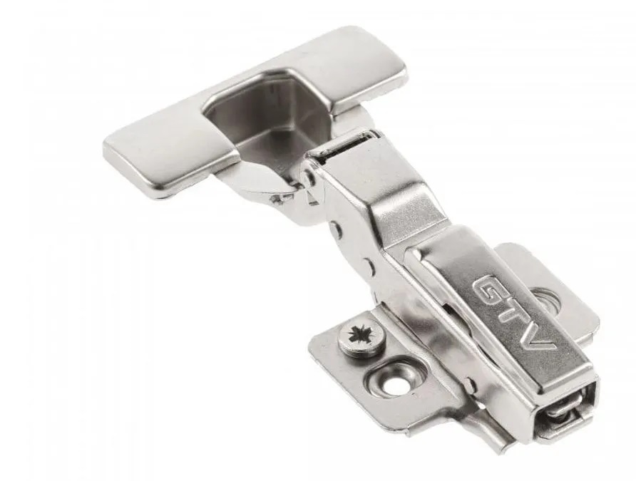 GTV Петля SILENTO PRO, полунакладная, доводчик, 3D-регулировка, хром