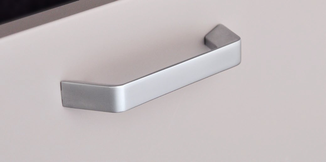 Ручка Gloss, жемч.черный, 128мм