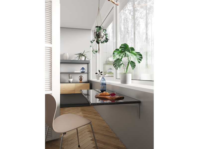 Консоль складная серая