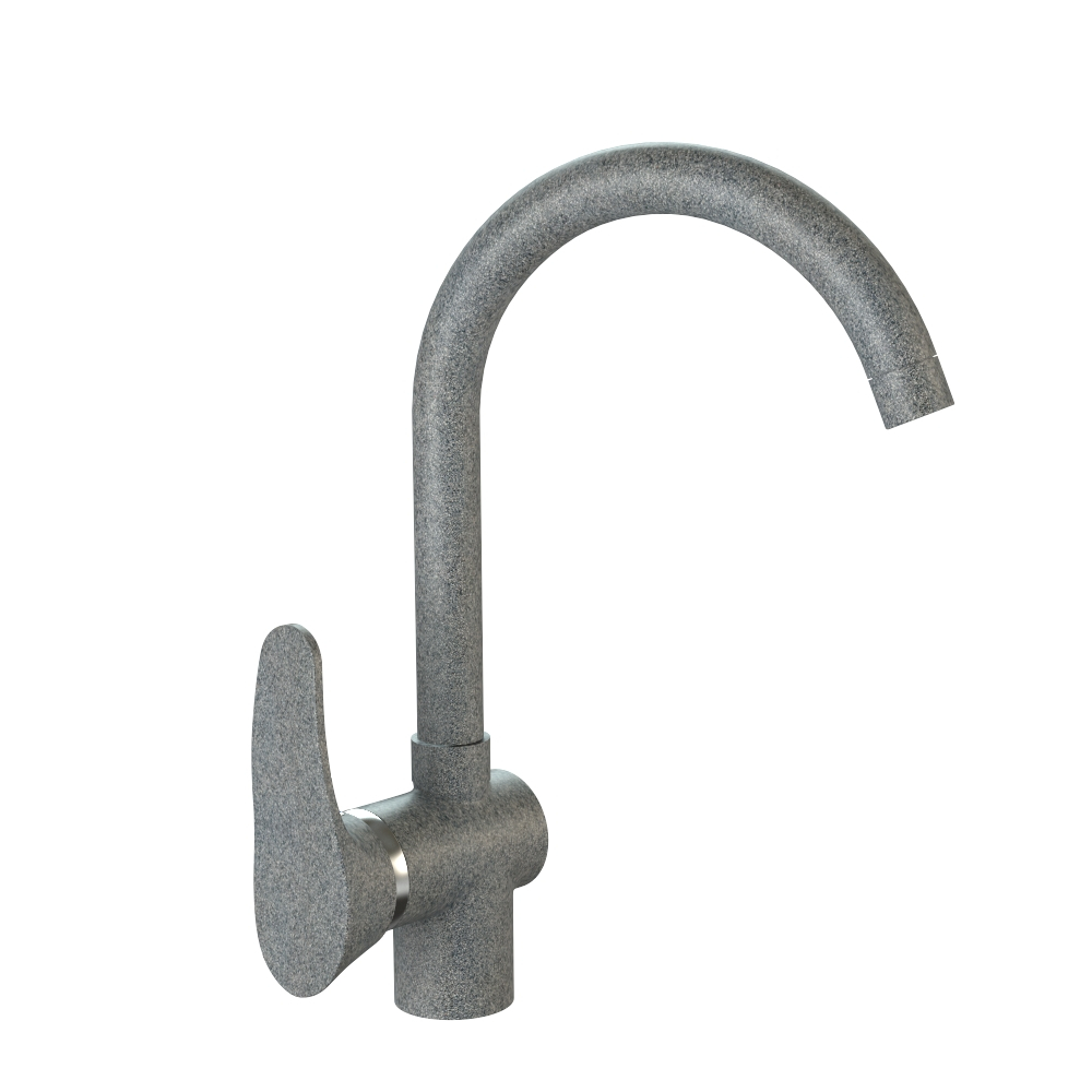 Кухонный смеситель КМ-009/матовый, темно-серый