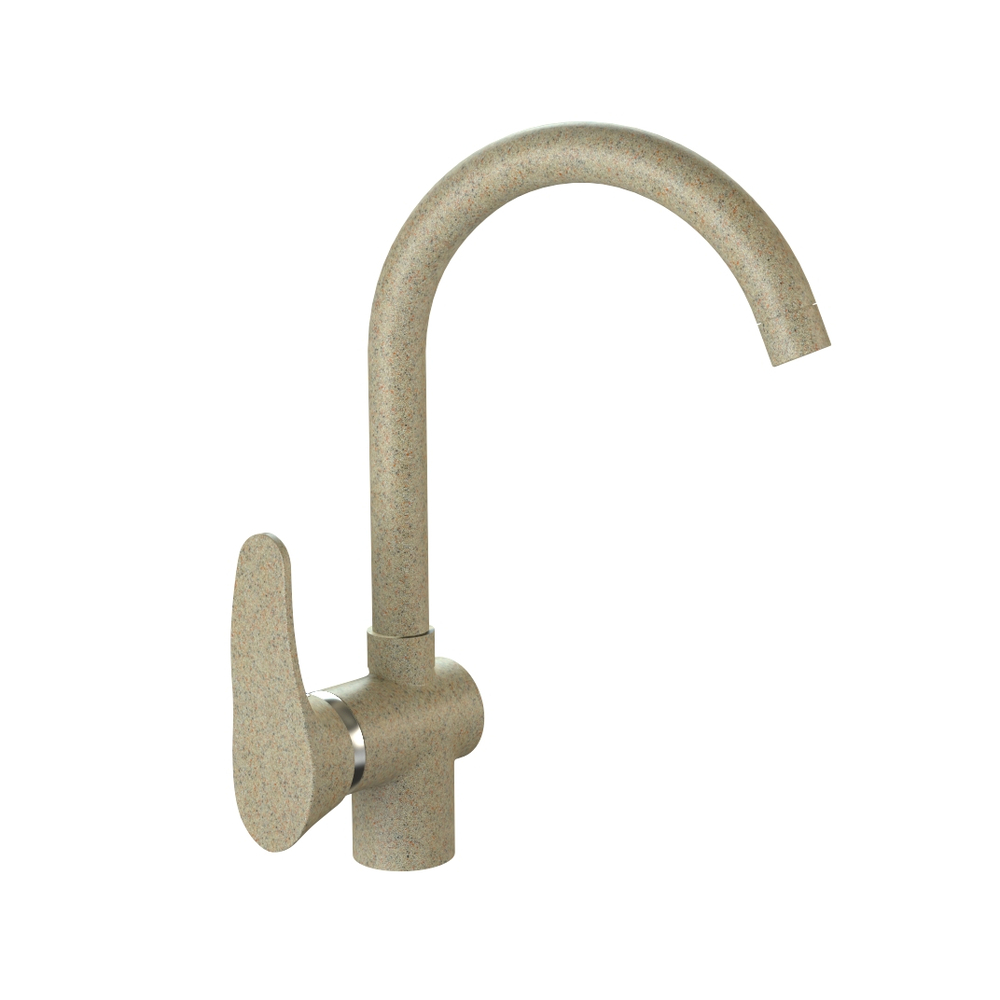 Кухонный смеситель КМ-005/матовый, песочный