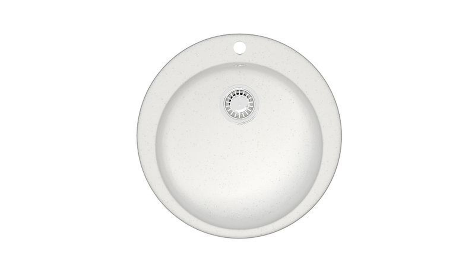 Мойка матовая 507*507*200мм, белый лёд, ZETT