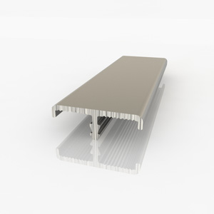 Профиль алюминиевый для ДСП 16 мм, врезной (Т16), 3 м