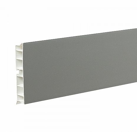 Цоколь ПВХ Алюминий 3,2 м*95мм